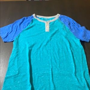 Unisex short sleeve multi colored tee shirt